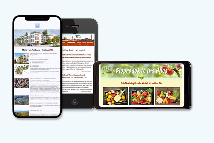 Beispiele von Mobile First Display